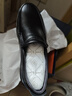 老人头（LAORENTOU）皮鞋男秋冬商务休闲鞋牛皮套脚耐滑圆头鞋 260278 黑加绒 39 实拍图