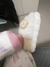 利达妮（TZLDN）包跟棉拖鞋女秋冬季2025新款孕妇月子鞋室内家居防滑保暖毛绒棉鞋 白色【可爱饭团】 38-39 【适合37-38】 实拍图