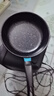 【亏本清仓】韩式麦饭石色不粘锅平底锅铁锅电磁炉不带盖 黑色小煎锅 16cm 实拍图