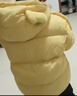 巴拉巴拉童装儿童羽绒服宝宝男女童2025冬装新款婴儿外套保暖上衣泡芙羽绒 黄色小南瓜31004-白鸭绒 130 （充绒量121g 适合6-7岁） 实拍图