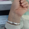 唯一（Winy）银手镯足银9999实心镯子女款老人长辈纯银饰品新年送妈妈生日礼物 实拍图