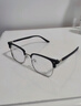 鲸逐痞帅斯文半框近视眼镜理工男学生防蓝光黑武士大框平光镜可配度数 亮黑银 定制1.67镜片【度数联系客服】 实拍图