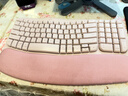 罗技（Logitech）Wave Combo 无线人体工学键鼠套装 垂直鼠标 无线蓝牙鼠标 办公键盘 无线键盘 蓝牙键盘 粉色 实拍图