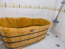 川池（CC） 木桶浴桶沐浴桶 洗澡泡澡桶香柏木沐浴盆加厚美容院专柜 1米5长+头靠+坐靠+阀+管+误差 2cm 实拍图
