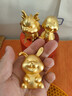 铜师傅《金韵天成十二生肖》真金鎏镀铜摆件 装饰工艺品 十二生肖之兔 实拍图