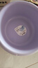 茶花（CHAHUA）脸盆塑料盆大号加厚塑料家用加深学生宿舍洗衣服盆子洗脚盆子 1个装【大号紫色】 实拍图
