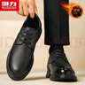 回力（Warrior）男鞋商务正装皮鞋男士休闲鞋子男款2749黑色加绒 41 实拍图