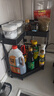 京东京造 厨房置物架 转角调料架佐料调味品瓶罐盒挂钩子大容量台面收纳篮 实拍图