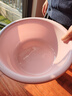 家用脸盆塑料盆子洗衣盆洗脸盆大号加厚学生宿舍洗衣服盆洗脚盆 脸盆 粉色大号1个（29cm） 实拍图