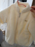 优衣库婴幼儿宝宝长绒摇粒绒拉链茄克长袖外套478434 01 乳白色 90 实拍图