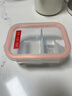 乐扣乐扣（LOCK&LOCK）玻璃饭盒微波炉水果保鲜盒便当盒2分隔LLG429C_630ml 实拍图