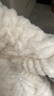 幸棉（LUCKMEEY）麻花绒加厚款家居服套装男女睡衣长毛绒保暖可外穿情侣防静电套头 女款奶油白 M （女款90-110斤） 实拍图