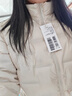 雪中飞时尚女士轻薄羽绒服立领保暖百搭羽绒内胆薄外套 奶油浅米L 实拍图