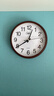 康巴丝（Compas） 挂钟走时客厅办公室钟表挂墙2024新款简约创意时钟时尚石英钟 6881木纹色 实拍图