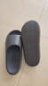 京东京造【泡泡云】踩屎感厚底轻盈防滑外穿拖鞋新款拖鞋男士 灰色40-41 实拍图