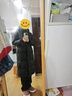 艾莱依鹅绒服女款U型枕长款连帽加厚保暖冬新年外套 炭黑S 实拍图
