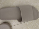 京东京造【抗菌皮纹拖】eva软弹家居防臭浴室新款拖鞋男士 灰褐色 42-43 实拍图