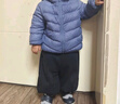 鸭鸭（YAYA）儿童轻薄羽绒服短款小童中大童连帽男女童2023秋冬洋气童装外套 雾霾蓝 90 实拍图