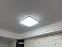 雷士（NVC）全光谱护眼吸顶灯卧室智能简约现代LED照明方灯白雪Y 实拍图
