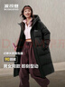 波司登（BOSIDENG）于适同款25新款羽绒服男女同款情侣长款宽松连帽面包服外套 黑色|8056 M 165/88A 体重约120斤以内 实拍图