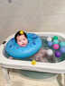 奔麦婴儿洗澡盆泡澡桶新生儿童澡盆宝宝浴桶浴盆游泳桶家用可坐可躺 可坐可躺+浴凳丨蓝 实拍图