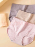 浪莎收腹无痕女士内裤中高腰纯棉裆底裤4条大码高弹短裤日系三角裤 实拍图