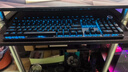 惠普（HP）K10G-104键黑色冰蓝光青轴机械键盘有线游戏键盘电竞网吧金属面板全键无冲热插拔 实拍图