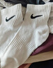 耐克速干训练短袜(3双)春季支撑柔软舒适NIKE SX7677 100白/(黑) M 实拍图
