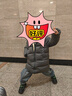 保姆鹅  【风墙】儿童羽绒服宝宝中长款护脸加厚外套保暖童装[NG2664] 大象灰 120 实拍图