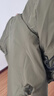 罗蒙（ROMON）秋冬加棉加厚外套男士青年棉衣服休闲连帽工装款防风夹克冲锋衣男 M1119军绿色 L 实拍图