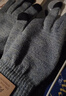 匹克匹克冬季保暖手套防寒针织毛线手套户外骑行电动车防滑可触屏灰色 实拍图