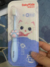 舒客宝贝（sakykids）儿童牙刷含氟刷丝防蛀细软刷毛护龈小刷头乳牙猫爪牙刷2-5岁1支装 实拍图