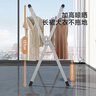 美丽雅晾衣架落地折叠晾衣杆三杆晾晒架不锈钢伸缩挂衣架晒被子神器 实拍图