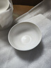 洁雅杰陶瓷碗中式白瓷小碗家用4.5英寸米饭碗喝汤碗面碗套装10只装 实拍图