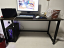 汤能优品电脑桌台式书房办公学习桌家用书桌简约写字桌卧室电竞游戏桌子 灰橡木色140*70CM【40MM钢管】 实拍图