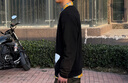 adidas经典时尚宽松抓绒圆领卫衣套头衫男女秋季阿迪达斯三叶草 黑色 2XL 实拍图