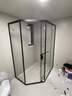 九牧（JOMOO）【定制】极窄小户型钻石移门整体淋浴房一体式淋浴隔断玻璃门E13 雅黑光玻1000*1100*1900 实拍图
