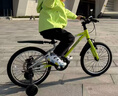 酷骑（COOGHI）小飞侠儿童自行车3-6-8岁男女孩超轻自行车周岁礼物18寸 酷骑绿 实拍图
