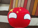 轩轩宝贝可爱波兰球动漫周边cos玩偶娃娃毛绒玩具卡通国家球团子抱枕公仔 中国球-大眼 30cm 实拍图