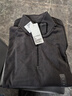 优衣库男装柔滑弹力摇粒绒半拉链套头衫/长袖25秋冬新款481184 08 深灰色 M /170/92A 实拍图
