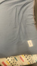 无印良品A类全棉枕套100%纯棉枕套枕巾48x74cm一对装 浅蓝灰 实拍图