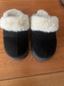 水星家纺棉拖鞋秋冬女男情侣冬季家居棉拖鞋室内保暖棉拖鞋 黑42-43码 实拍图