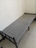 初学者 折叠床单人床家用午休床简易便携租房午睡铁床办公室硬板行军床 灰纹75cm宽 磨砂黑-加厚钢架 实拍图
