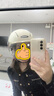 野马（YEMA）3C认证359S电动摩托车头盔男女夏季防晒半盔四季通用安全帽新国标 卡其花+咖短 实拍图
