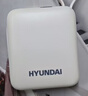 HYUNDAI现代韩国充电宝小巧便携3c认证可上飞机自带线10000毫安迷你超大容量22.5W超级快充移动电源轻薄 白色【超mini自带双线丨22.5W快充】 实拍图