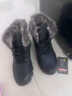 全洲狼 雪地靴男冬季新款东北棉鞋男大码抗寒防水加绒保暖轻便防滑靴子 黑色棉鞋-升级版 加绒 42 (260mm) 实拍图