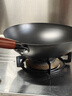 奥特优（AOTEYOU）铁锅炒锅无涂层已开锅家用不粘锅炒菜锅精铁不生锈圆底燃气灶专用 实拍图