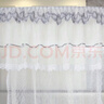 Demichel 家用 落地伸缩钓鱼竿蚊帐三开门 蚊帐架1.5x2米 优雅白 U型宫廷 实拍图