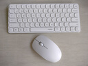 雷柏（Rapoo）9000S 78键无线/蓝牙多模键鼠套装 刀锋超薄紧凑便携无线键盘 支持Windows/MacOS双系统 白色  实拍图