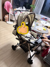 豪威 婴儿推车可坐可躺双向超轻便折叠伞车宝宝0-3岁手推车小孩儿童车 卡其色+奢华款+橡胶轮+全功能 实拍图